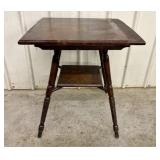 American Victorian Stained Oak Spool Turned Parlor