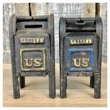 A Pair of U.S. Mail and Air Mail Still Banks