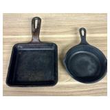Two Lodge Cast Iron Skillets
