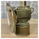 Antique Justrite Streamlined Brass Carbide Miner