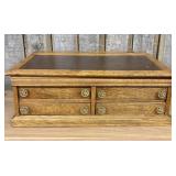 Victorian Quartersawn Oak Tabletop Clerk