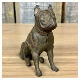 Antique Seated French Bulldog Still Bank Attribute