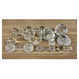 A Collection of Eleven Assorted Clear Glass and Cr
