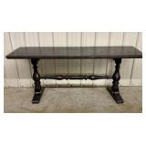 Jacobean Revival Carved Oak Library Table
