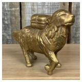 Vintage St. Bernard Dog with Pack Still Bank