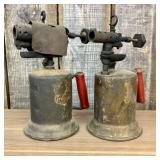 A Pair of Vintage Clayton & Lambert Brass Gasoline
