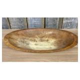 Large Antique Primitive Hand-Hewn Wooden Dough Bow