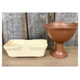 Two Decorative Ceramic Vessels including an Attrib