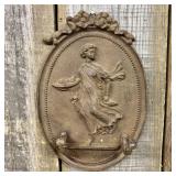 Neoclassical Style Cast Iron Two-Hook Decorative W