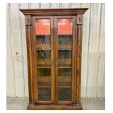 Italian Neoclassical Style Lighted Burl Wood Displ