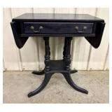Federal Style Ebonized Drop-Leaf Side Table