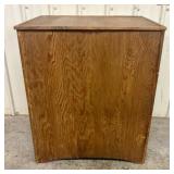 Large Utilitarian Plywood Storage Chest with Hinge