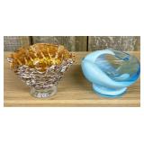 Two Pieces of Contemporary Hand-Blown Art Glass