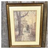 Paul Sawyier, View of Wapping Street, Framed Print