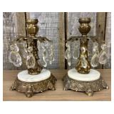A Pair of Vintage Hollywood Regency Style Gilt Met