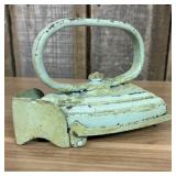 A Pair of Antique Cast Iron Miniature Sad Iron and