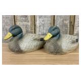 A Pair of Ariduk Mallard Drake Duck Decoys by Gene