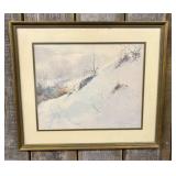Paul Sawyier, First Snow, Framed Landscape