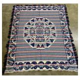 Signed Henry Enders 1856 Jacquard Woven Wool and C