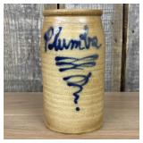 B. Stebner Hartville Ohio Salt-Glaze Stoneware Plu