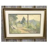 Paul Sawyier (1865-1917) Cliffside Road Photomecha