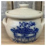 Salmon Falls Stoneware Blueberry Basket Lidded Bea