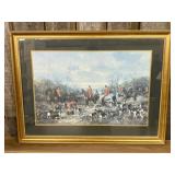 Heywood Hardy Framed Fox Hunting Print, Run to Ear