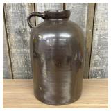 Five-Gallon Brown Slip Glazed Stoneware Jug