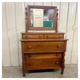 American Empire Style Cherry Chest of Drawers with