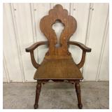 Quartersawn Oak Armchair in the Dutch Colonial Rev