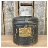 Vintage Macomb Thrift Jug One Gallon Metal and Cer