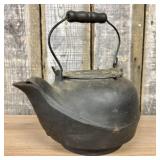 19th Century Cast Iron Gate Marked Tea Kettle with