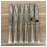 A Set of Six Towle Sterling Silver Handled Dinner