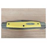 Vintage Ranger Yellow Stockman Three Blade Pocket