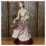 Vittorio Sabadin Capodimonte Porcelain Lady with C