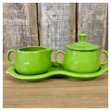 A Homer Laughlin Fiesta Chartreuse Figure Eight Cr