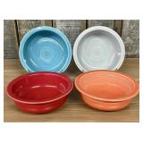 A Set of Fiesta Ceramic Large Bowls in Assorted Co