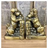 A Pair of Vintage Cast Metal Terrier and Puppy Boo
