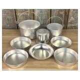 A Set of Vintage Mirro Aluminum Nesting Camping Co