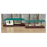Three Lionel O-Gauge Model Train Station Accessori