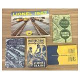 A Collection of Vintage Lionel Train Consumer Cata