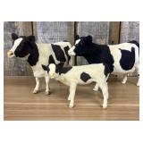 Three Vintage Holstein Cow and Calf Figurines