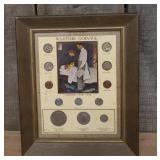 US Wartime Coinage Freedom From Fear Framed Set by