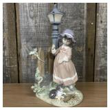 Lladro Fall Clean Up Porcelain Figurine Model 5286