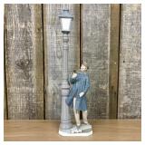 Lladro Glazed Porcelain Figurine The Lamplighter M