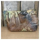 Chilli Abstract Slab Built Studio Pottery Face Ves