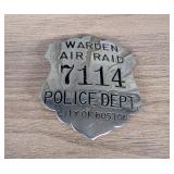WWII City of Boston Police Department Air Raid War