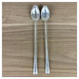 A Pair of Towle Sterling Silver Iced Tea Spoons in