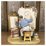 Gorham Norman Rockwell Triple Self Portrait Limite