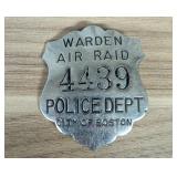 WWII City of Boston Police Department Air Raid War